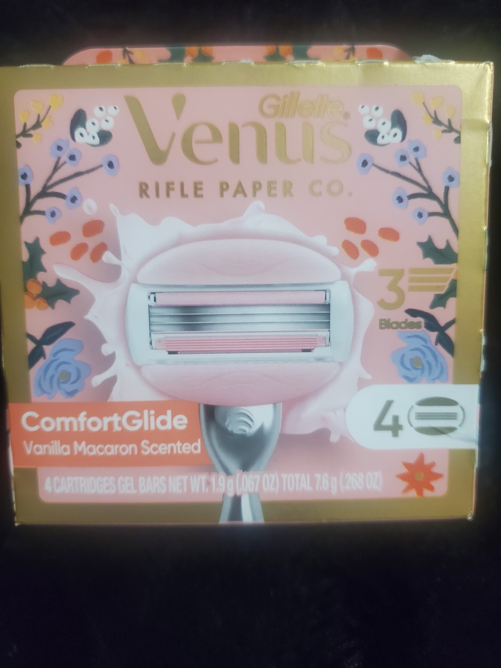 Gillette Venus ComfortGlide Vanilla Macaron Scented Razor Cartridges - Pink